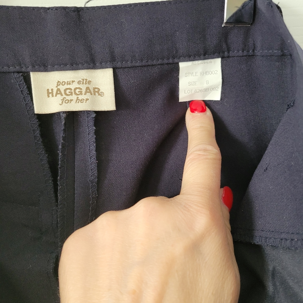 Haggar Navy blue 2 pce pant suit
